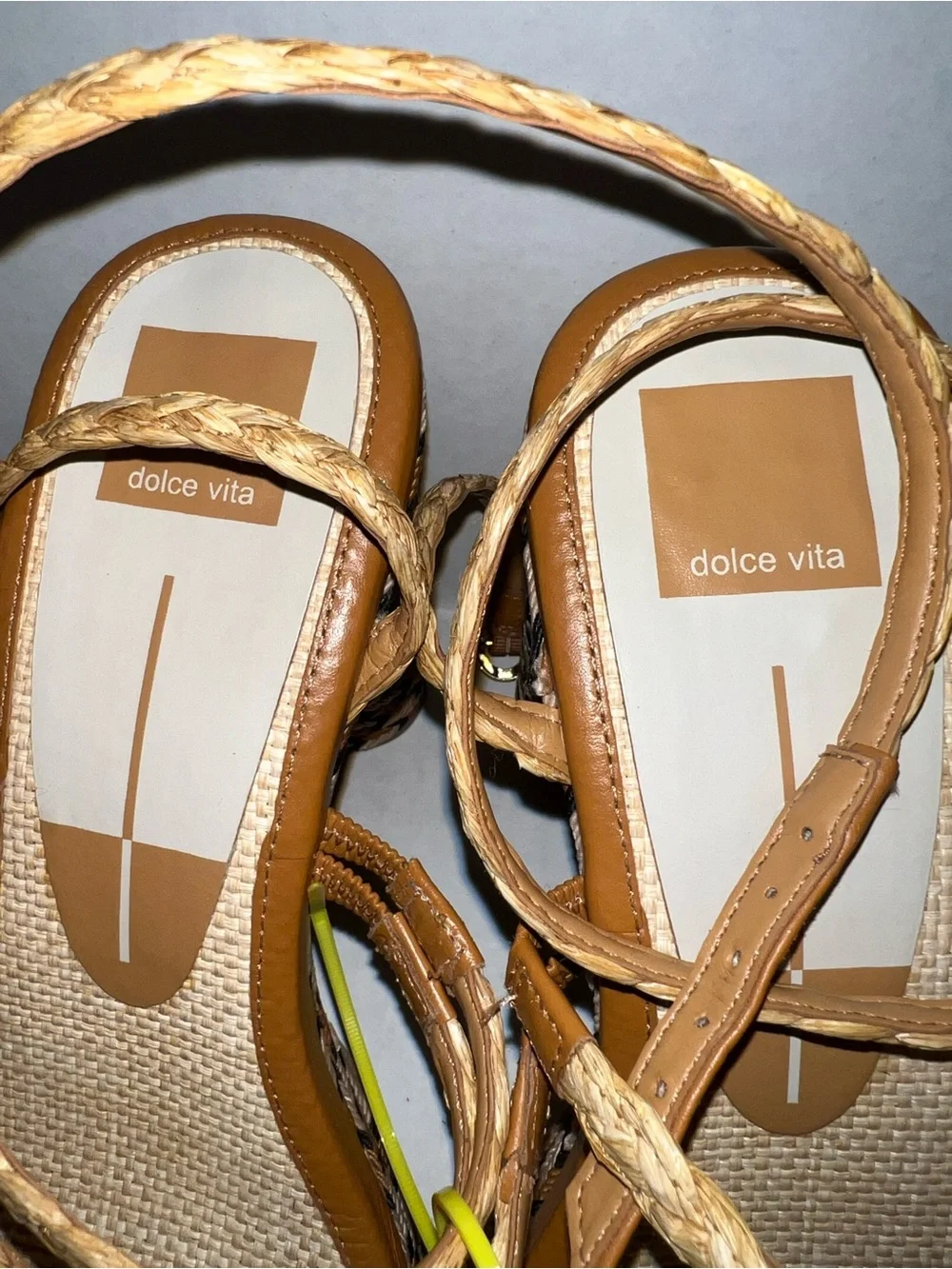 Dolce Vita Tan Braided Rope Platform  Sandals 👡